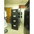 Prosource Black 4 Drawer Vertical File Cabinet